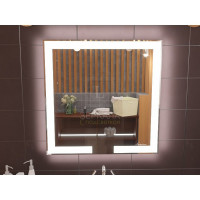 Зеркало с подсветкой для ванной комнаты Новара 60х70 см